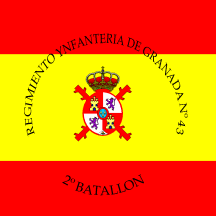 [Regimental Colour of the 2nd Battalion, 43rd Infantry Regiment 'Granada' 1847-1931 (Spain)]